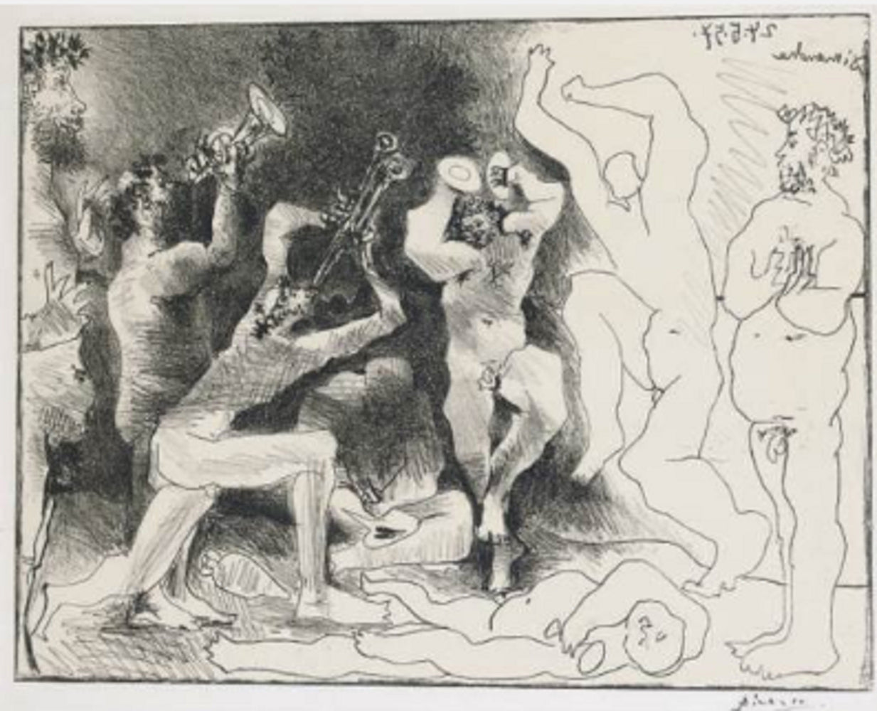 The Faun's Dance (Bloch 830; Mourlot 291) Lithograph, edition of 1000 by Pablo Picasso