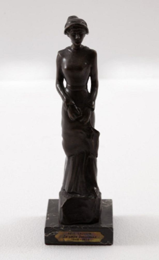 La Petite Parisienne Bronze  by Paul Gahuguin
