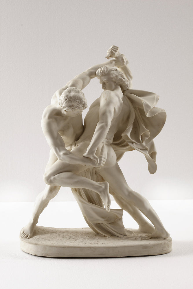 A Swedish Parian Group Of Wrestlers 1864, by Johan Peter Molin