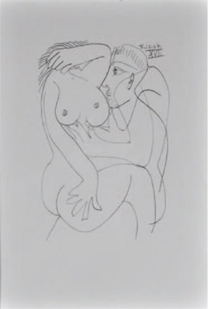 Extrait du goût du bonheur Color lithograph by Pablo Picasso