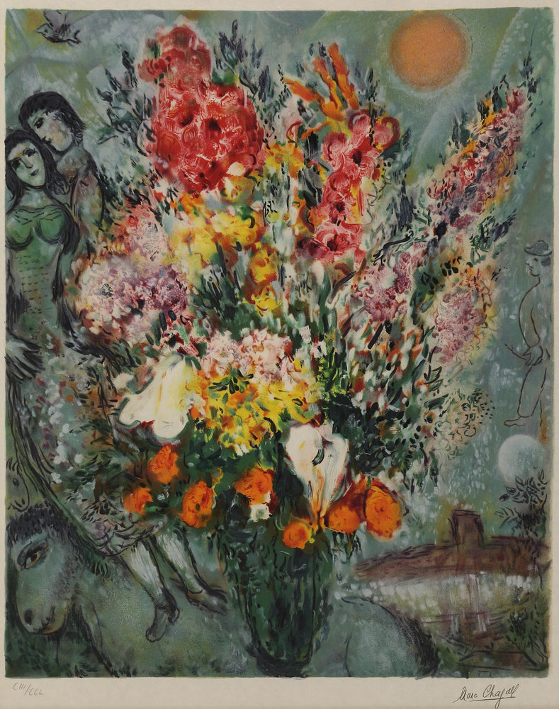 Bouquet des Fleurs From the edition of 750 pieces by Marc Chagall